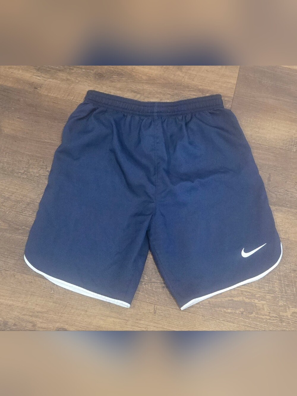 Youth Nike Navy Dry Fit Laser V Athletic Shorts
